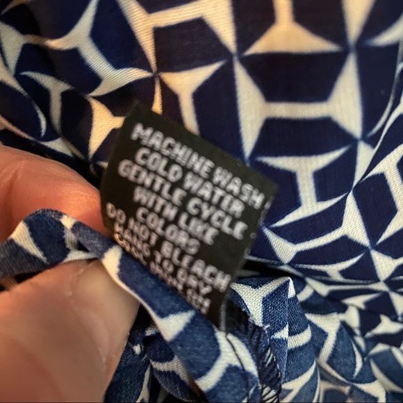 J for Justify Blue and White Dress - Picture 7 of 9